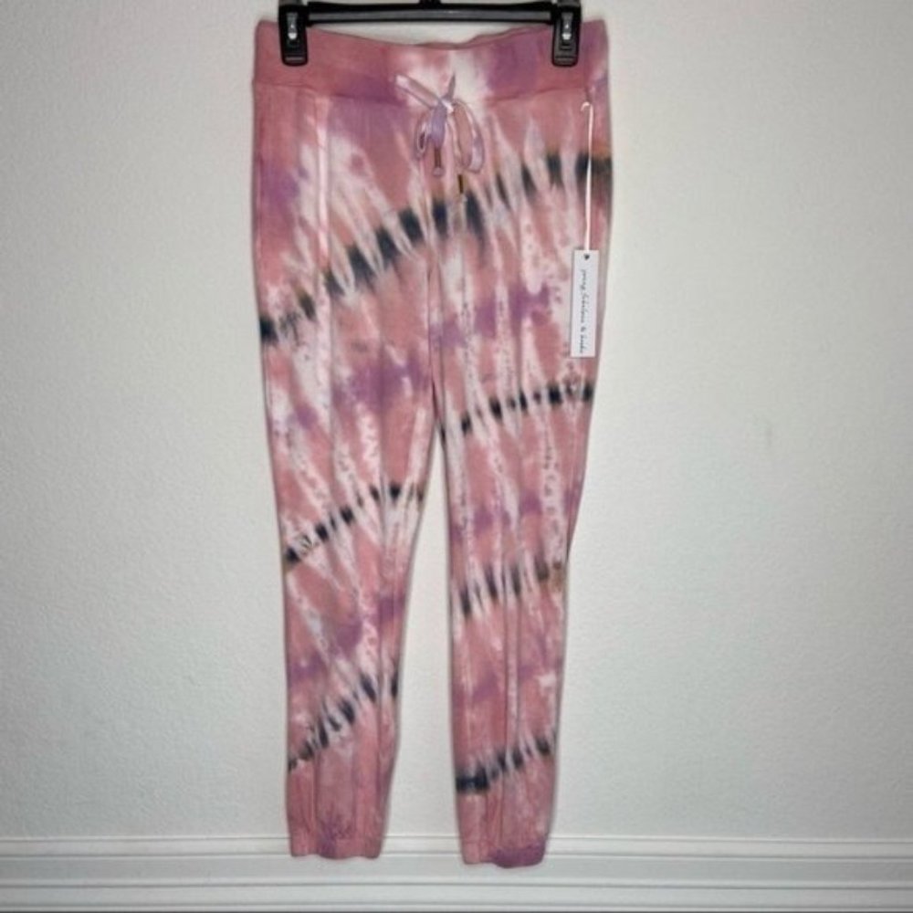 Young Fabulous & Broke Pink Tie Dye Joggers Size S
